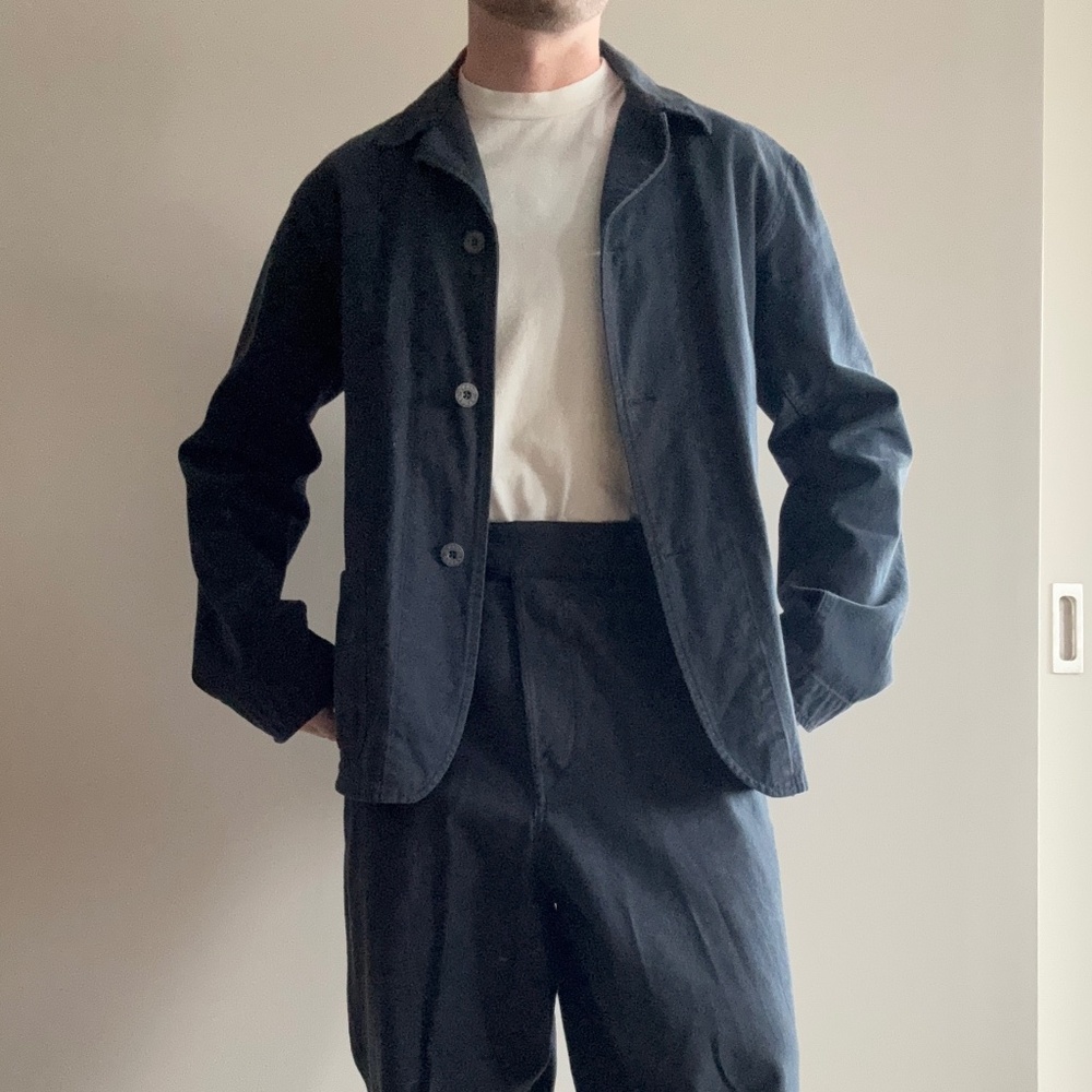 Nigel Cabourn Navy Navvie Jacket and Trousers